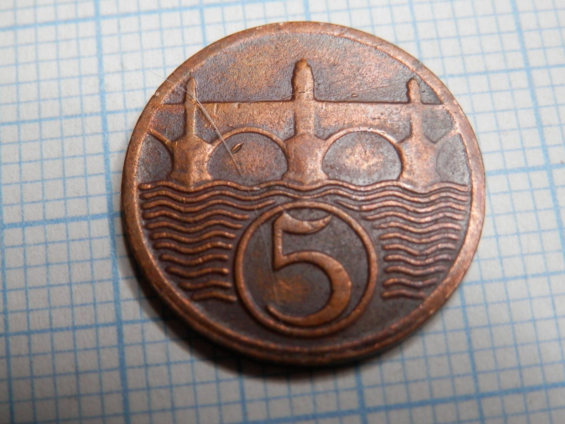 Tutti le monete: Tschechoslowakei 5 Heller, 1923 – Usato da Weiach venduto da weiach81 1