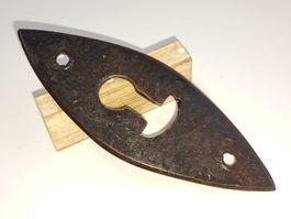 1 schöne antike Tür Rosette, Schmiedeisen (LOT994#TBS1)