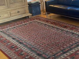 100% Wollteppich, 200 × 300 cm, dicht-gewebt