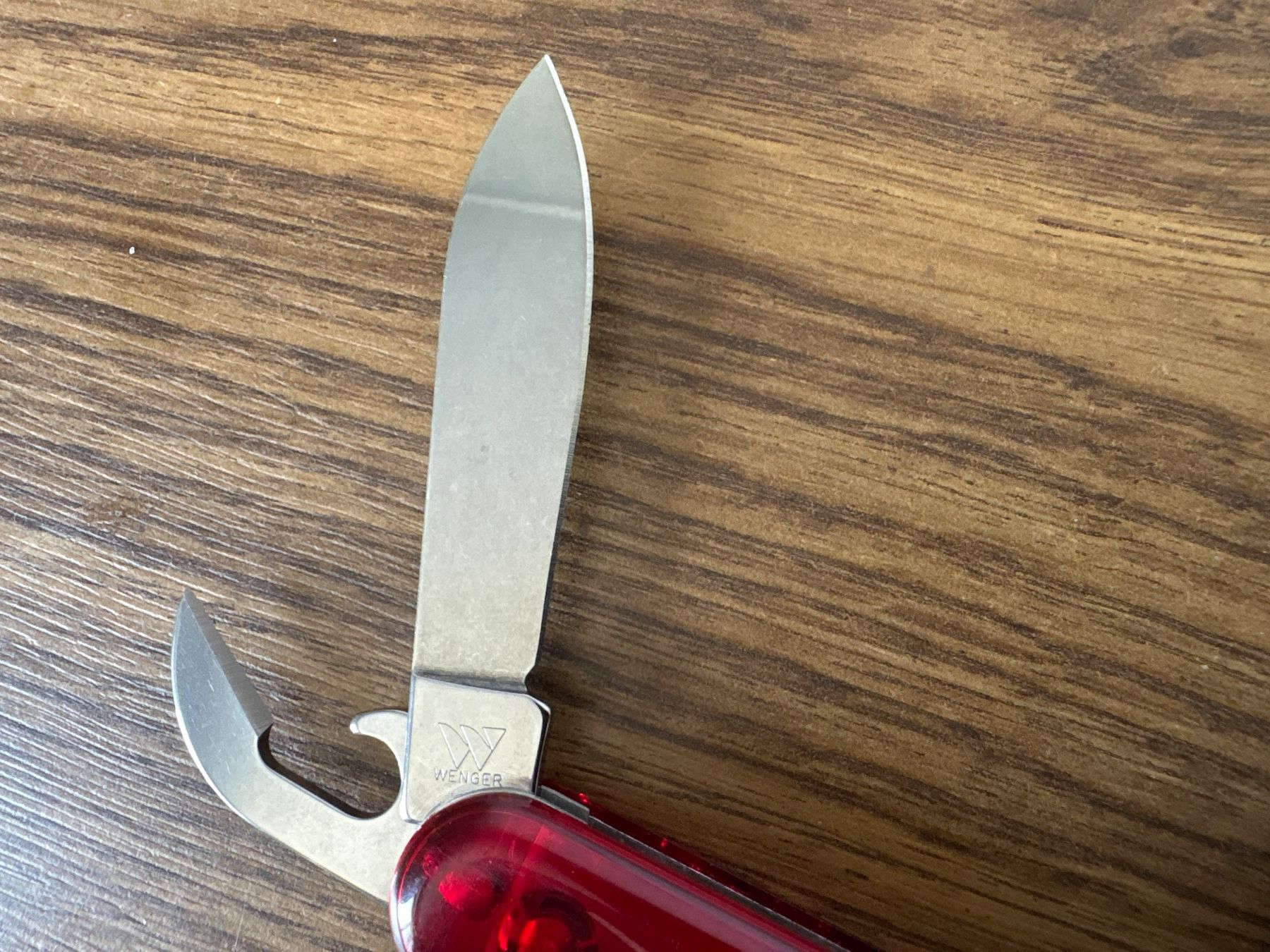 Wenger Taschenmesser: WENGER - Sackmesser red trans - Schneider & Schmid – Gebraucht aus Andwil SG von Rainboli 4