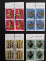 1972 Satz Pro Patria 4er Block Ersttagsstempel  FDC