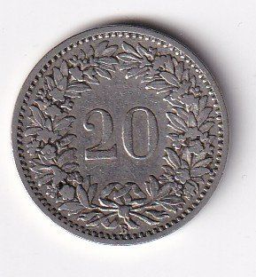 Tutti le monete: Schweiz 20 Rappen 1884 – Usato da Neuchâtel venduto da karlpierrino 1