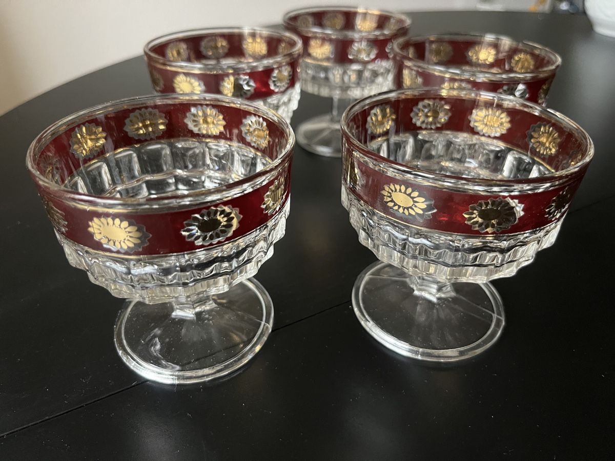 Gläser: 5 x Gläser Dessert oder Champagne – Gebraucht aus Zürich von Nowstalgia 2