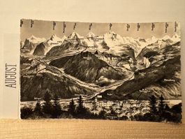 AK von Berner Oberland mit Bergpanorama
