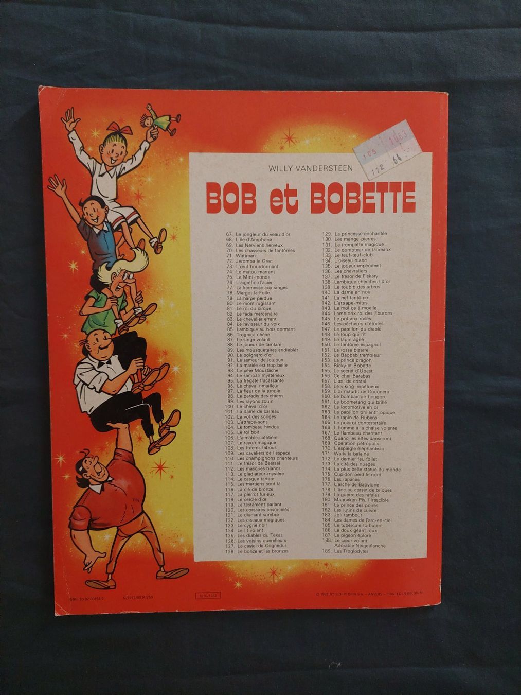 Fumetti: Bob et Bobette T.156 Ce Cher Barabas Ed.1982 BE+ – Usato da Genève venduto da Blu_BD 1