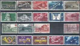 Lot de timbres Suisse de 1947 à 1949 oblitéré