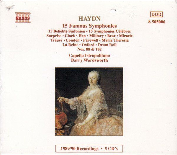 CDs: set 5CD's - Joseph Haydn - Capella Istropolitana - Barry Wor – Gebraucht aus Unterbäch von niquz