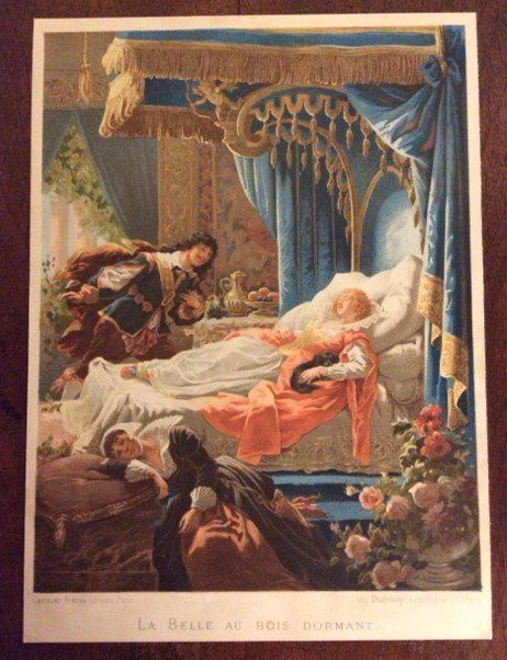 Grafica & Litografie: Chromo - La Belle au Bois Dormant – Usato da Genève venduto da edelweiss1900
