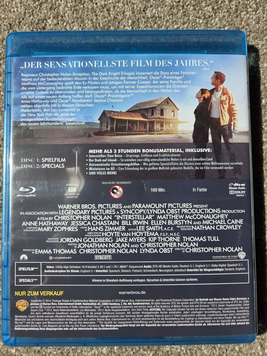 Alle DVDs: Interstellar Blu-ray – Gebraucht aus Mollis von Cadillac58 1