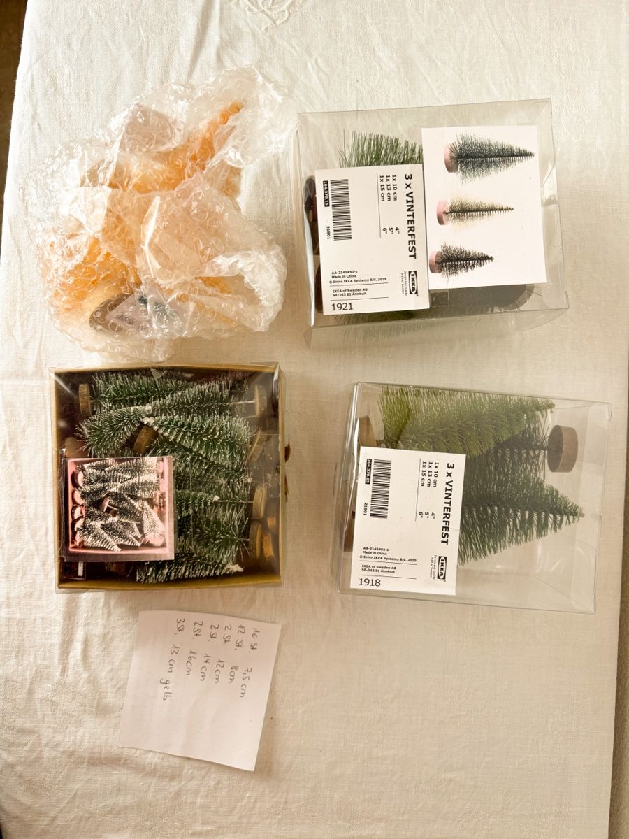 Alle Dekorationen: Winterdorf-Deko: 31 Mini Tannenbäume Set – Gebraucht aus Galmiz von Wichtel25 9