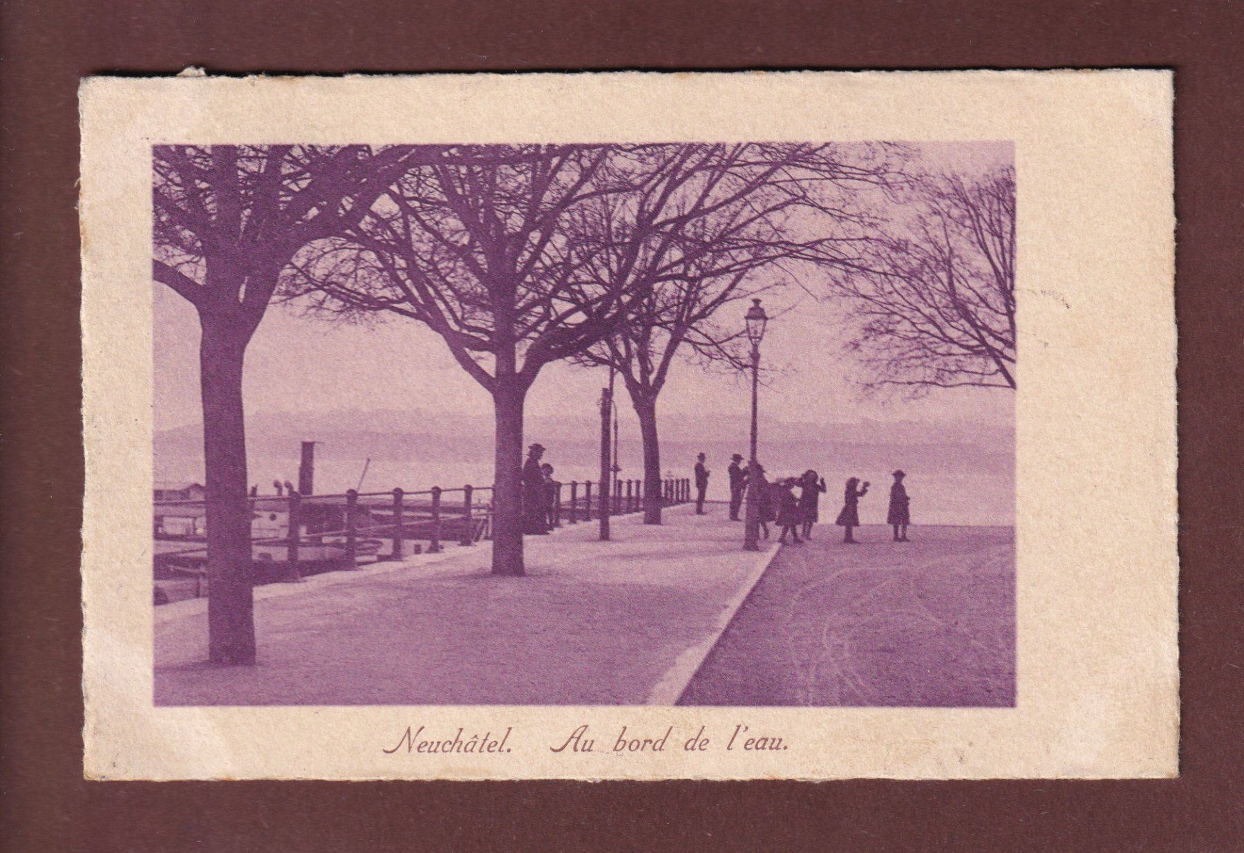 Cartoline postali: NEUCHÂTEL - Quai - 1909 – Usato da Pully venduto da nicecards-shop