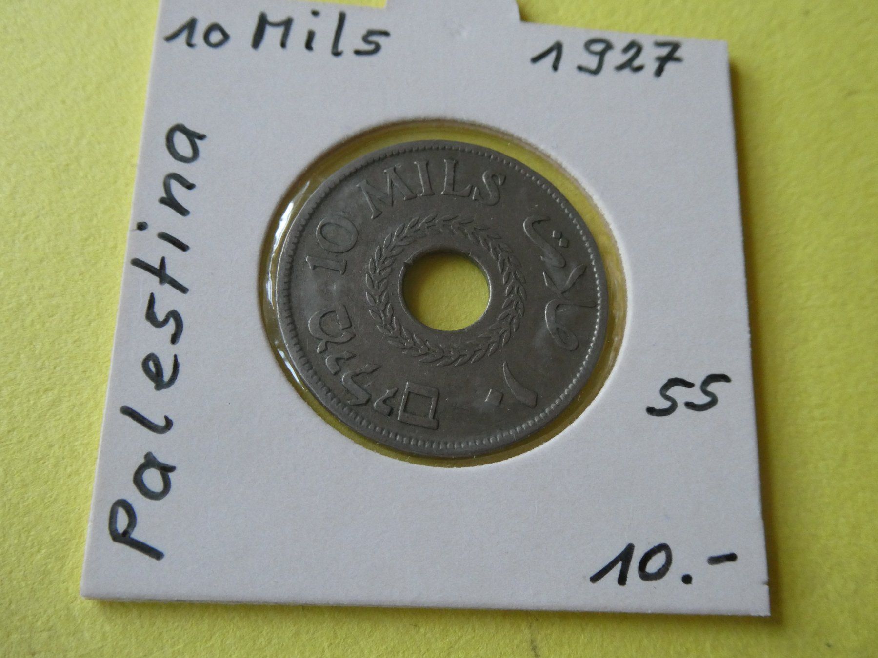 Tutti le monete: Palästina 1927, 10 Mils – Usato da Hinterforst venduto da Rohusri