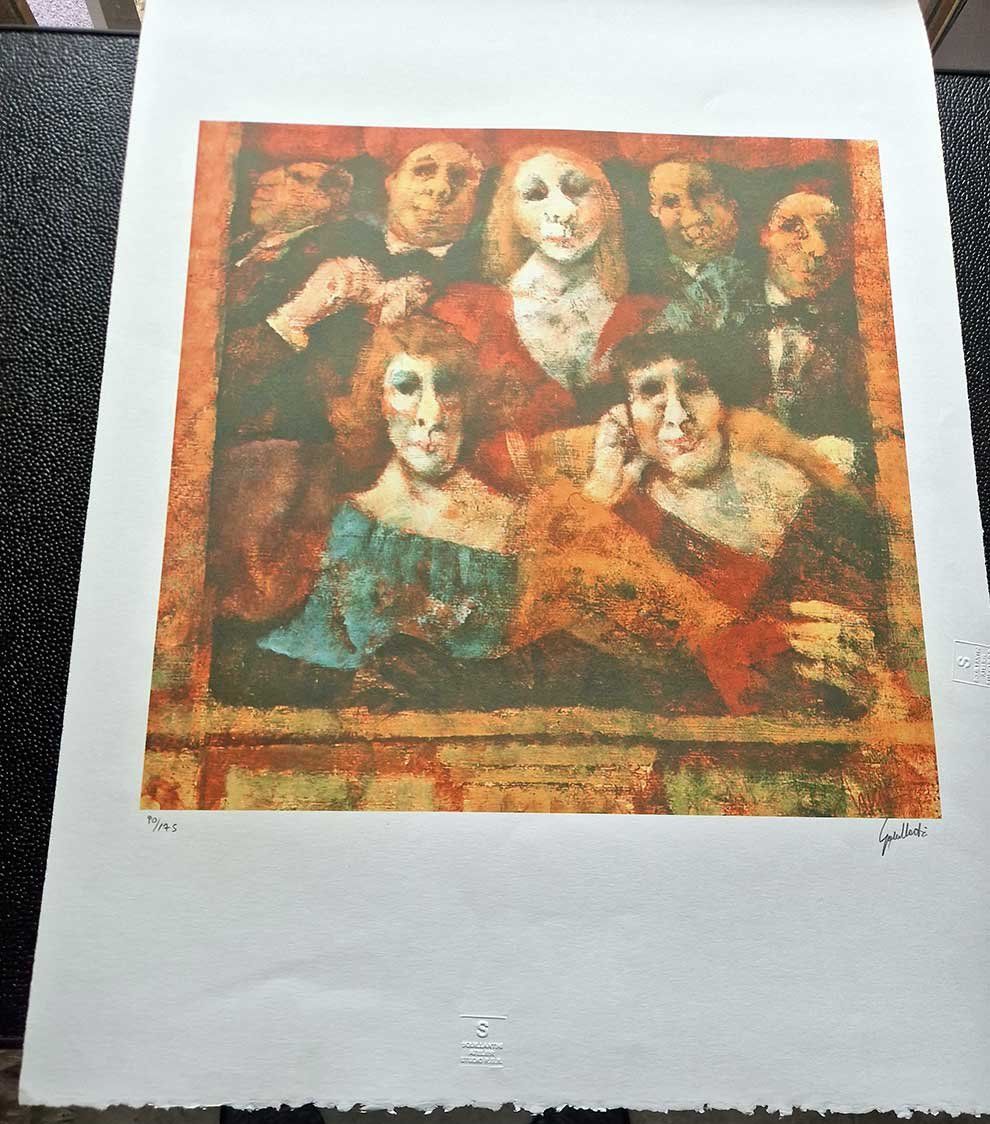 Grafica & Litografie: Remo Squillantini - Al bar - 50x70 – Nuovo (secondo la descrizione) da Thun venduto da abratrix 1