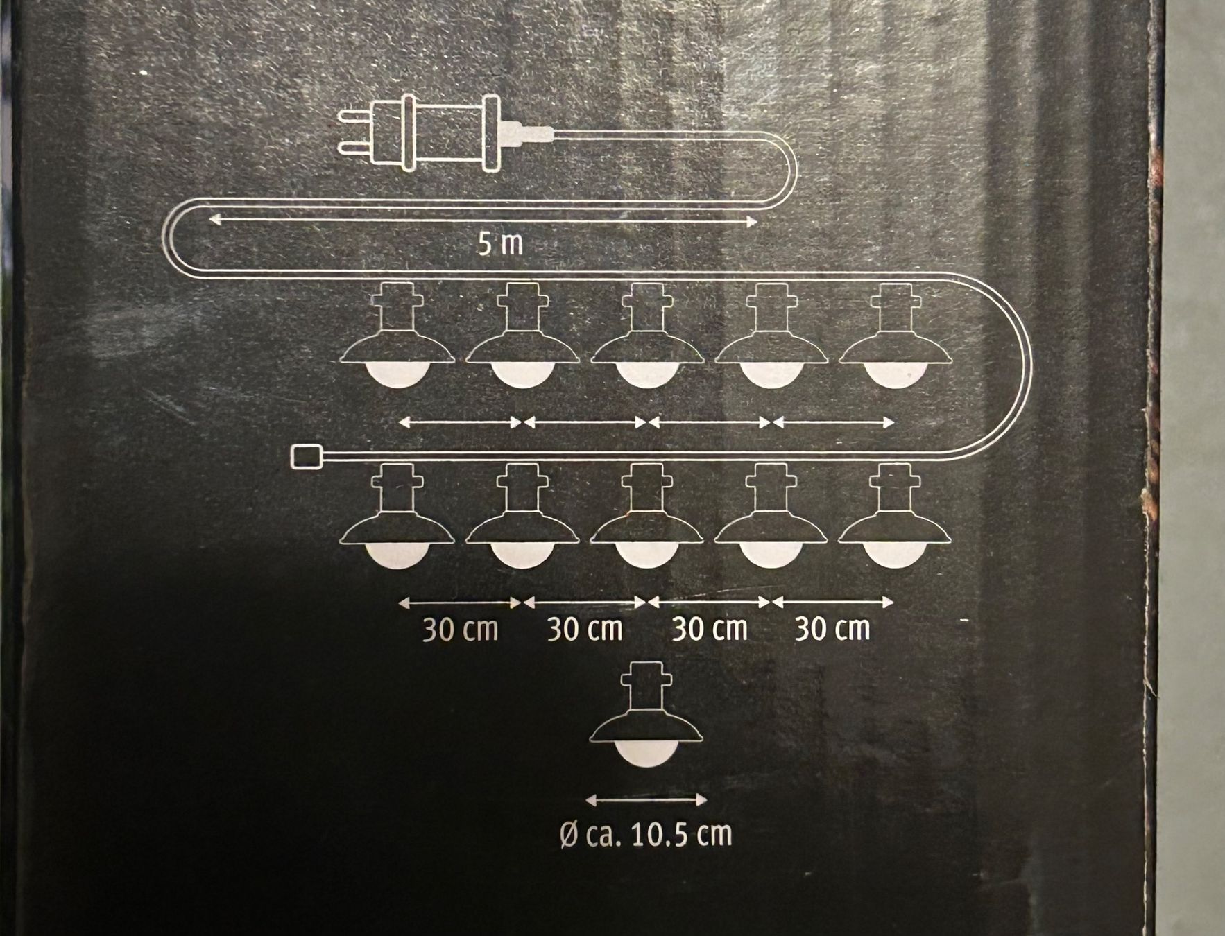 Migros Ghirlande e barre luminose: In-/Outdoor Lichterkette Girlande – Nuovo e nell'imballaggio originale da Langenthal venduto da Juni13 4