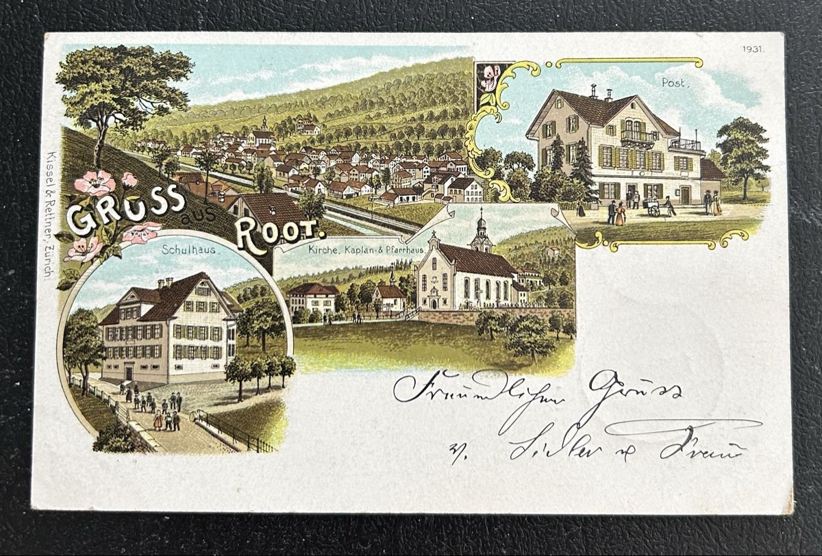 Ansichtskarten: Gruss aus Root Litho  – Gebraucht aus Horw von Tellbub