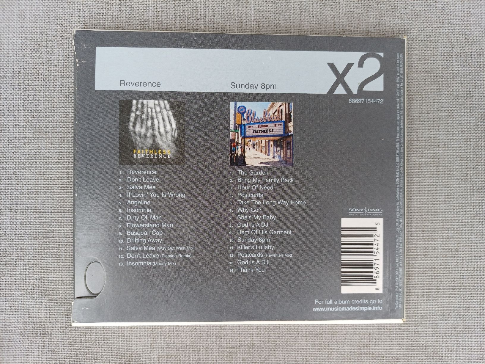 CD: Faithless "Reverence" + "Sunday 8pm" CDx2 – Nuovo (secondo la descrizione) da Begnins venduto da Drastic-Sound 1