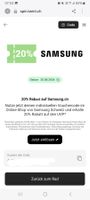 Samsung Gutschein 20% Rabatt online