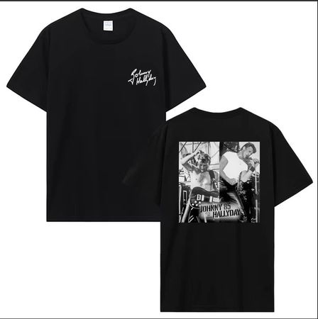 T-shirt Johnny Hallyday 85, vintage M215