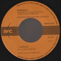 7 " BERTAS I DONDOLO / SE MI DAI L'APPUNTAMENTO Juke box pro