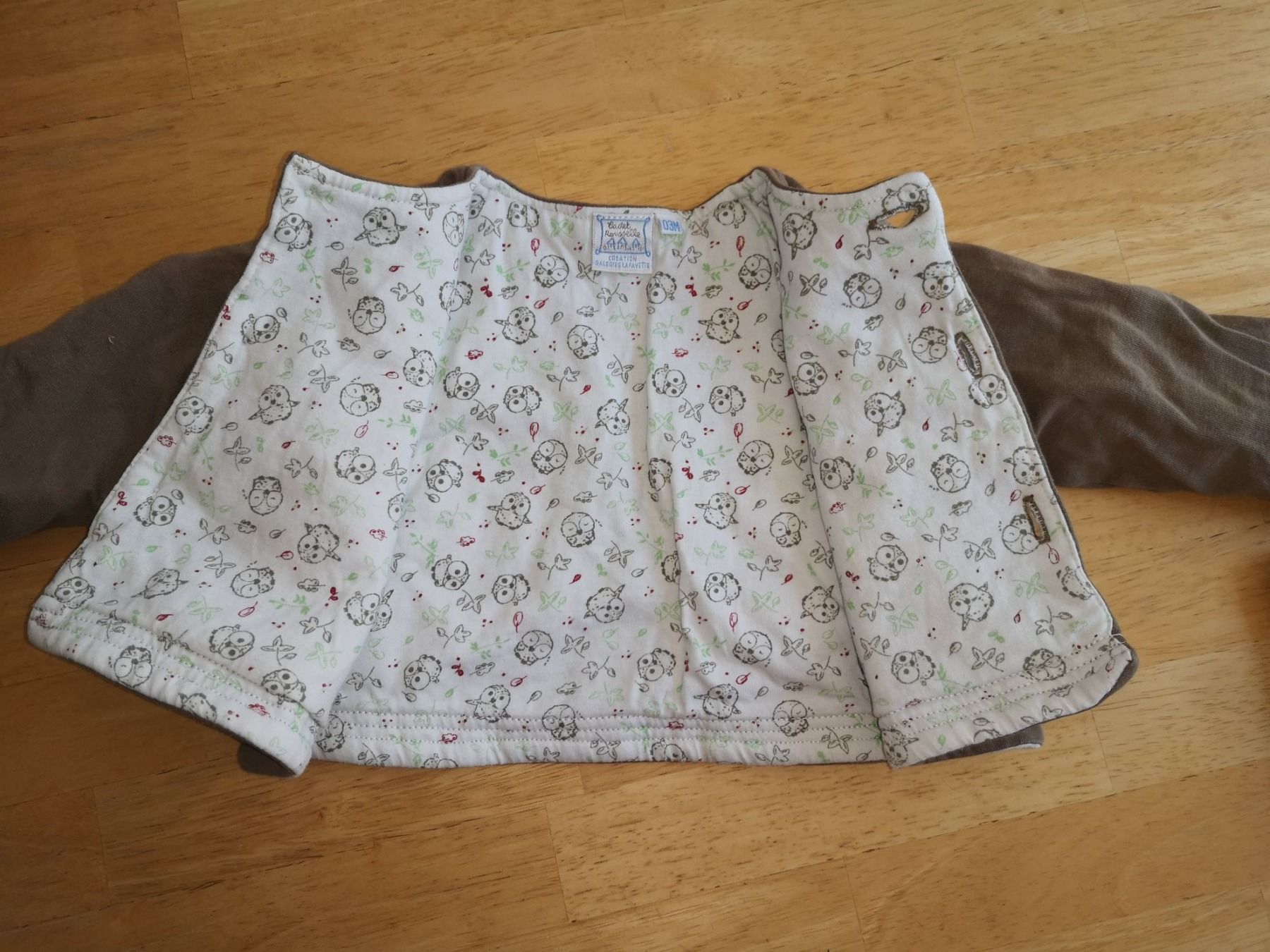 Maglioni & Felpe: Jäckchen mit Langarmshirt Eule/Shirt long et veste bébé 3M – Usato da Onex venduto da Genevois85 2