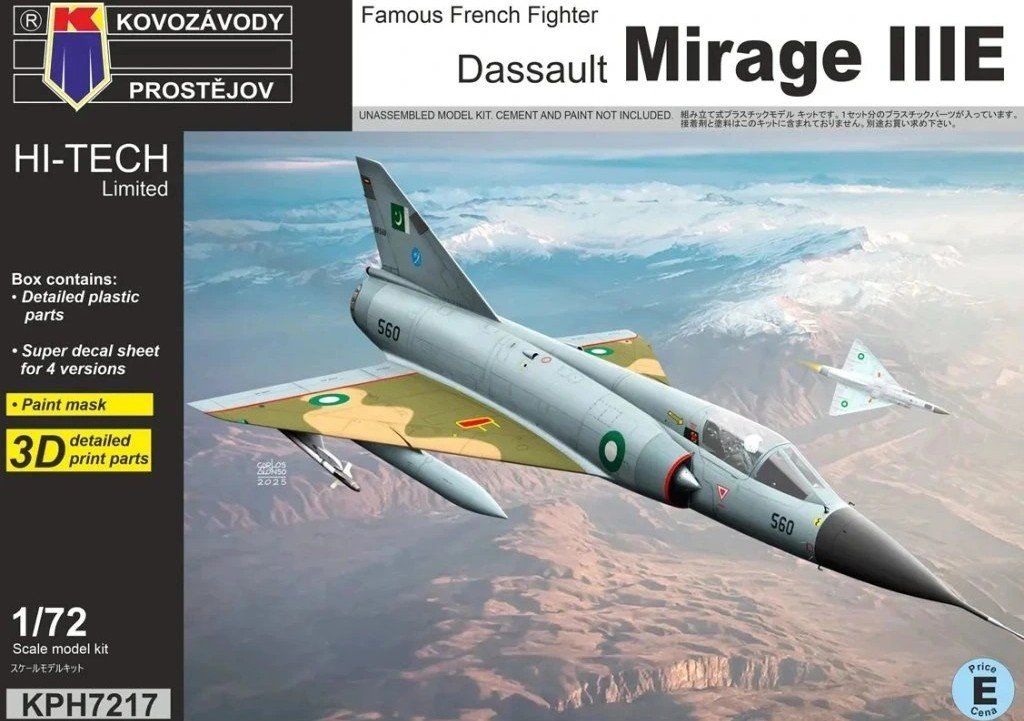 Modellbausätze & Standmodelle: Modellbausatz KPM 1/72 Mirage III E – Neu und originalverpackt aus Basel von Dogana