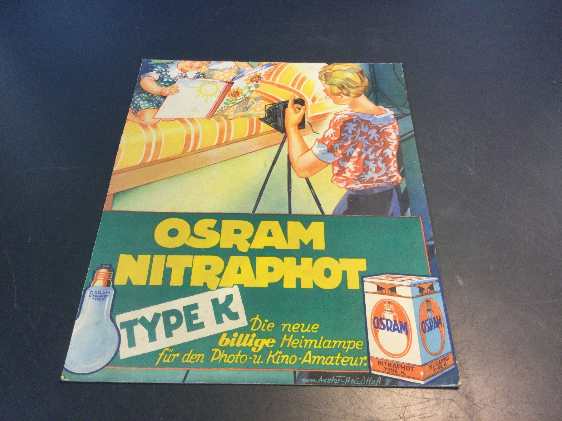 Posters & Illustrations: Antikes Karton OSRAM Nitraphot Werbeplakat – D'occasion à Wangen SZ par kuriosum12 5
