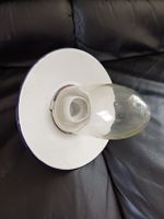 Alte Fabriklampe Emaille Industrielampe Werkstattlampe