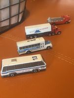 4x Original Galoob "Micro Machines" Fahrzeuge/ Busse (1980)
