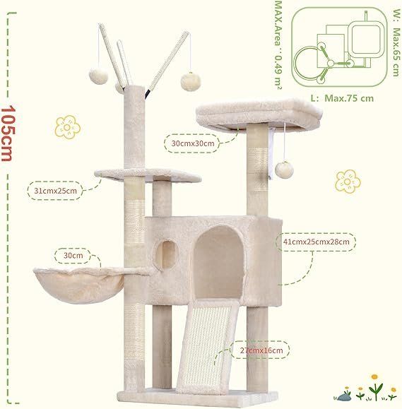 Tiragraffi: Kratzbaum, 105 cm, Beige – Nuovo e nell'imballaggio originale da Oberentfelden venduto da sch_8bt6 1