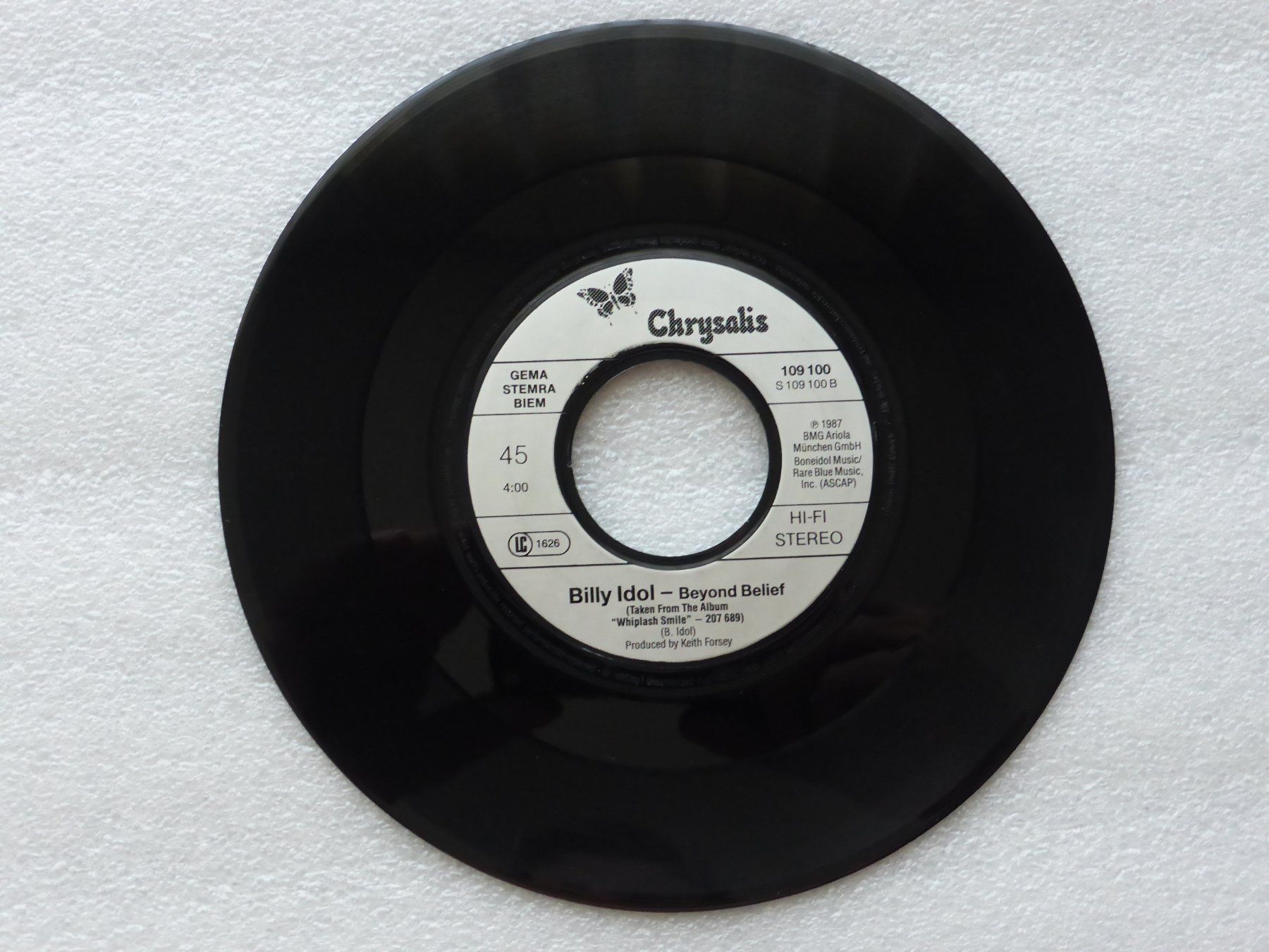 Dischi in vinile: Vinyl Single   BILLY IDOL – Usato da Küssnacht am Rigi venduto da Mondkinder 2