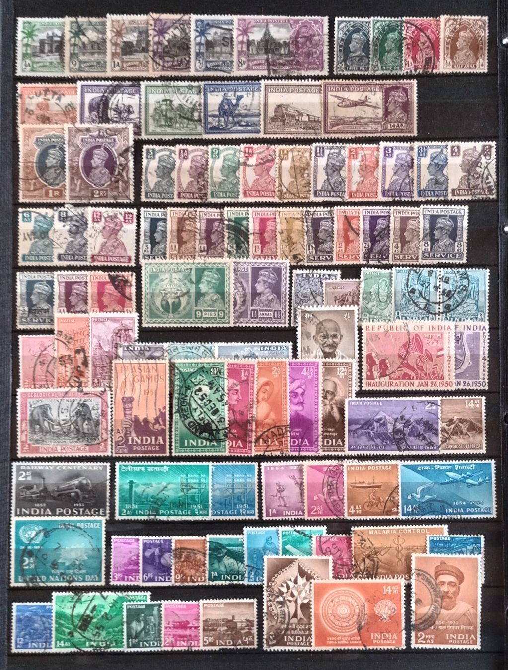 Tous les timbres: INDE – D'occasion à Martigny par Rosseline 1