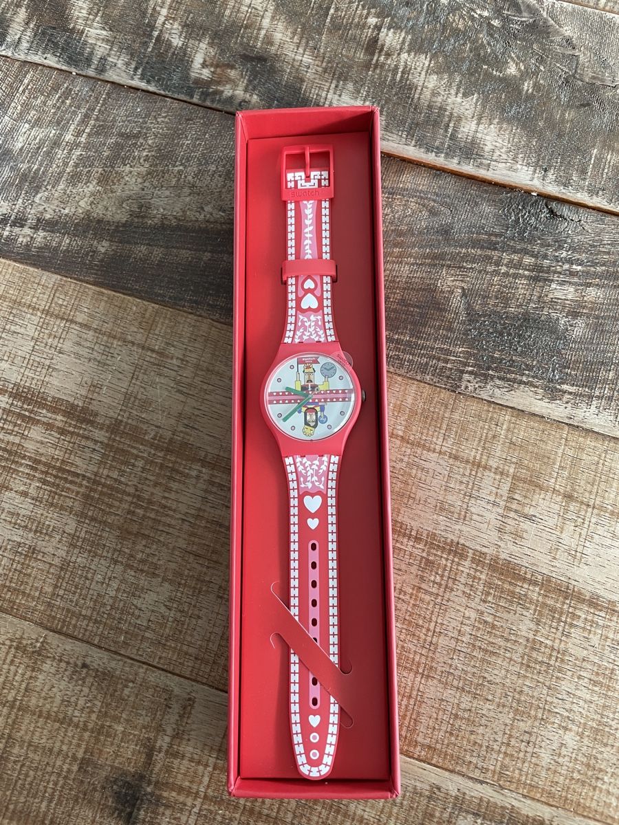 Swatch Orologi: Swatch Aktionärsuhr 2022 – Nuovo e nell'imballaggio originale da Aarau Rohr venduto da foodlover