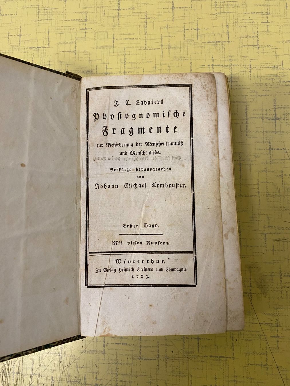 Libri: J.C. Lavaters Physiognomische Fragmente – Usato da Bazenheid venduto da ebarch 3