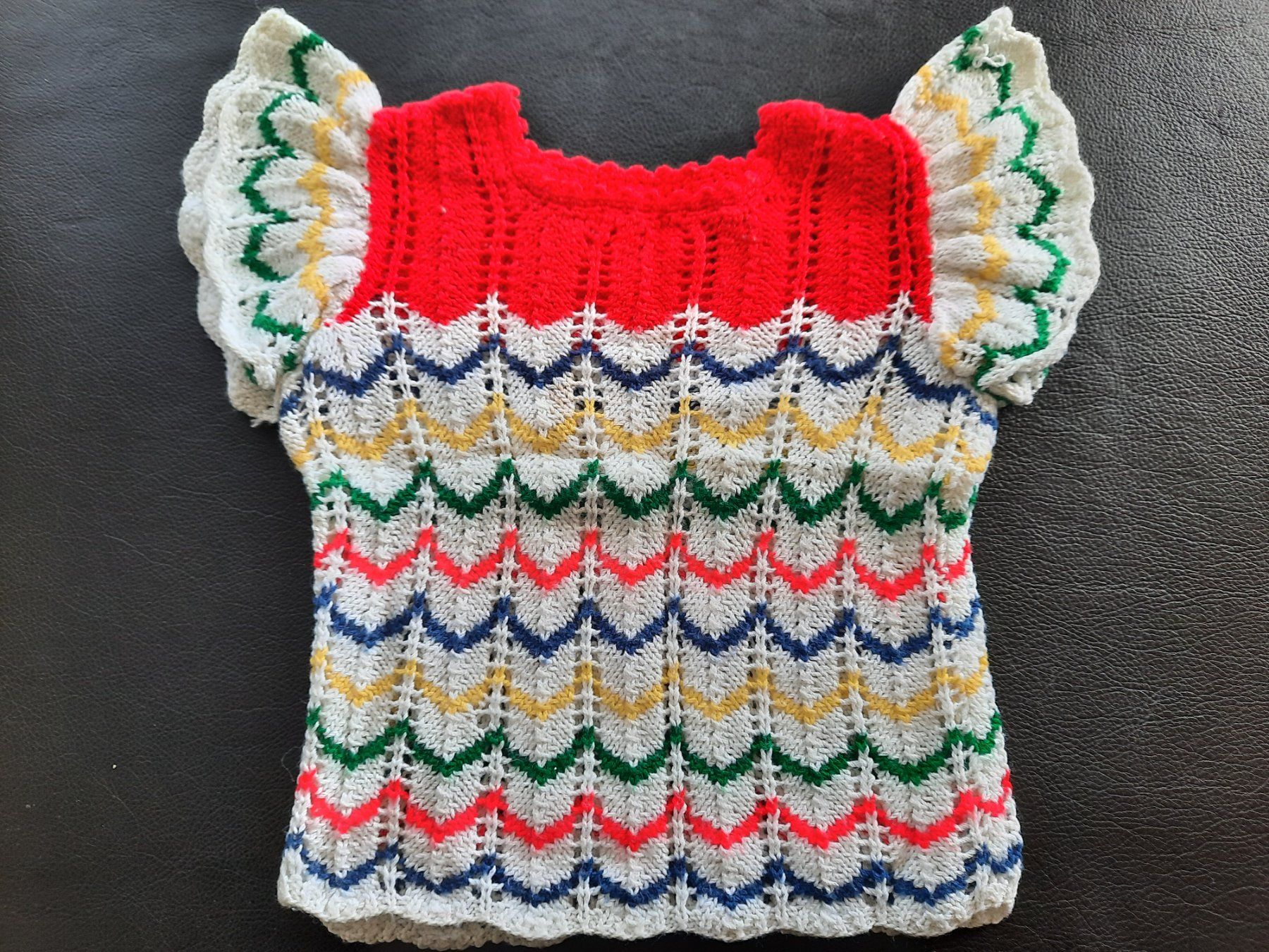 Maglioni & Felpe: Kinder Pullover gehäkelt türkis, weitere handgestrickte... – Usato da Herrliberg venduto da AlexandraBopp 3