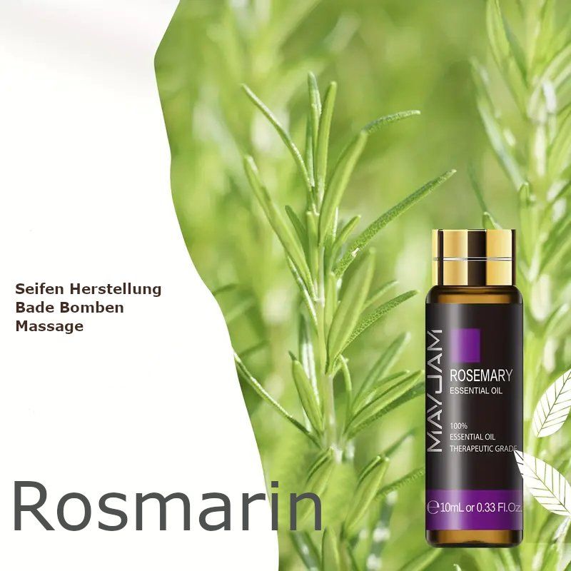 Oli essenziali: Ätherisches Rosmarin öl 100% natürlich 10ml Luftbefeuchter – Nuovo e nell'imballaggio originale da Hundwil venduto da Stallone6 5