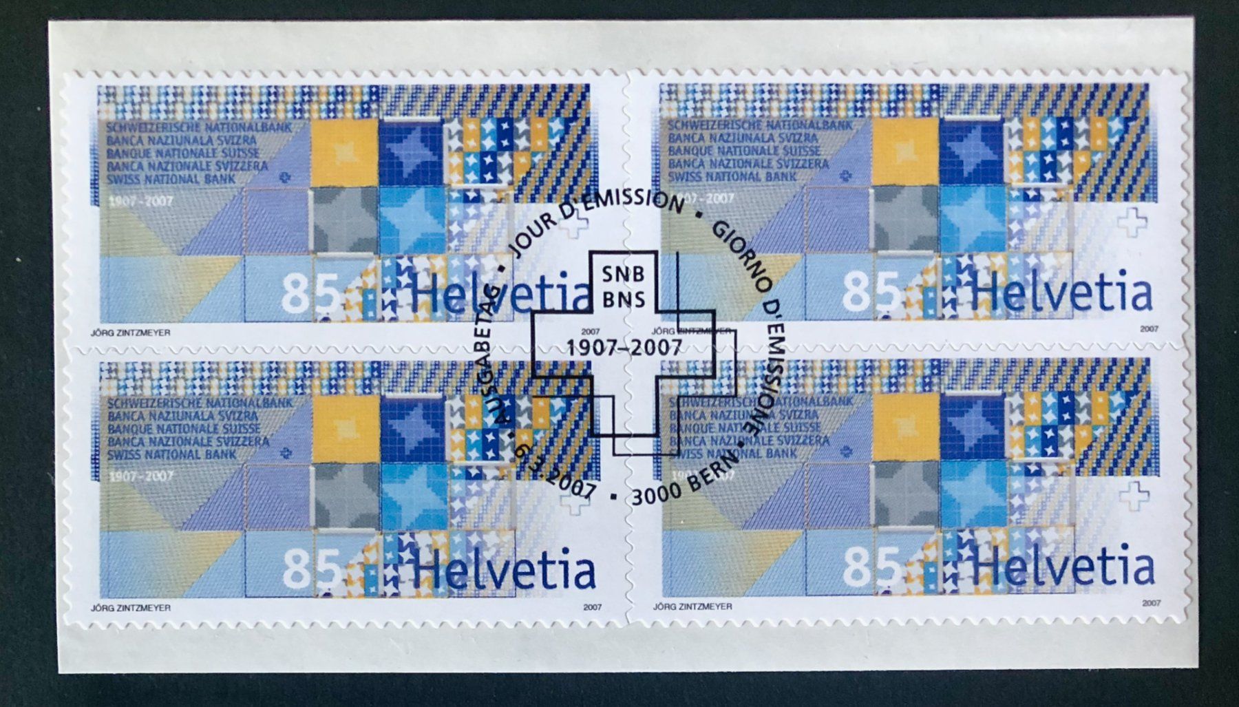 Tutti i francobolli: Viererblock Nr.1220-1221 mit Stempel Bern  2007 – Usato da Aarau venduto da Billa007 1