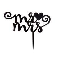 NEUER Topper schwarz für die Hochzeit MR & MRS - 200858