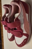 (Grösse 29) Puma Kinderschuhe pink/weiss Klettverschluss geb