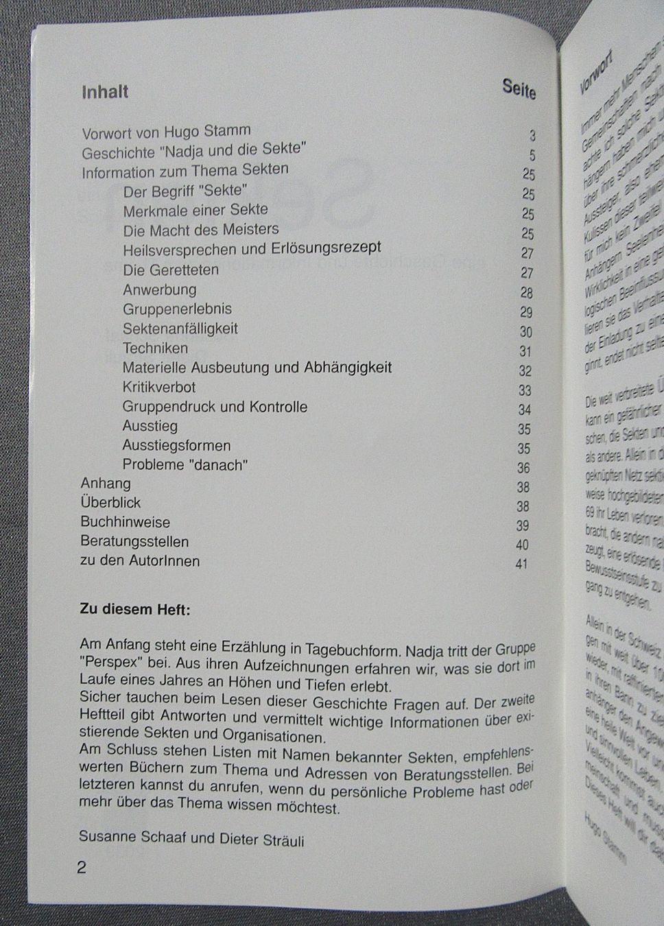 Libri: SJW Heft - Sekten - eine Geschichte und Informationen – Usato da Auenstein venduto da Padabimbim 1