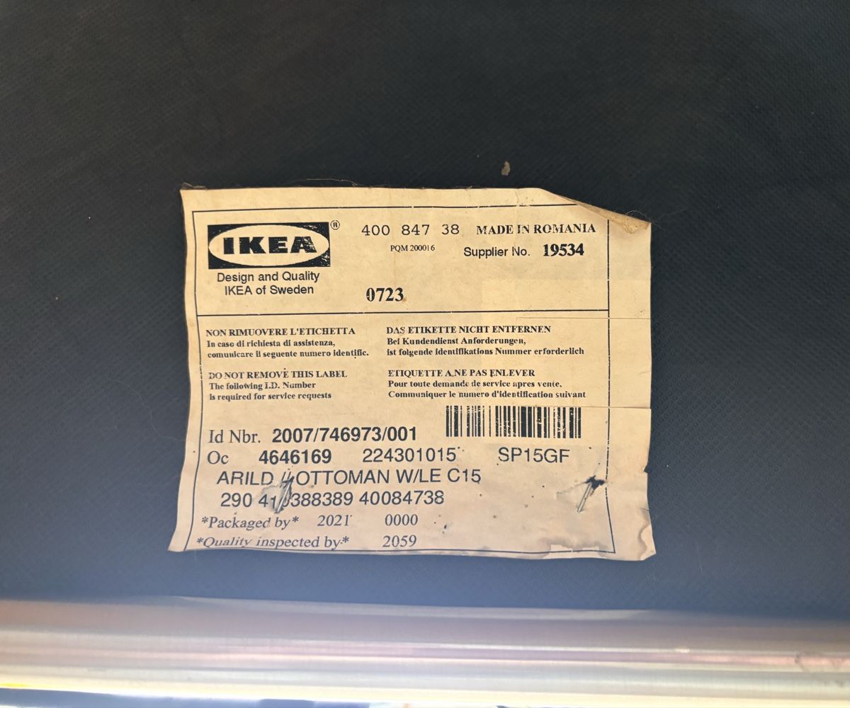 Ikea Tabourets: Leder-Hocker, Ottoman „Arild“ Ikea – D'occasion à Heiden par BillyS 2