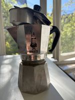 Bialetti Moka Express 6 Tassen, Espressokocher Alu, Vintage
