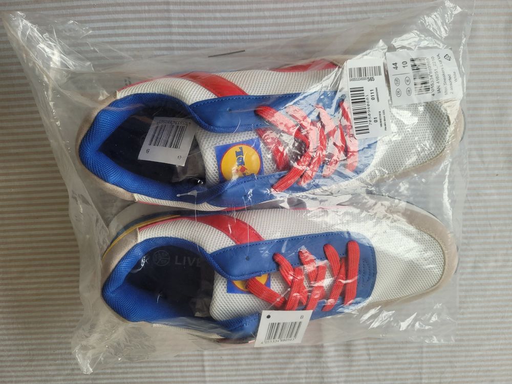 Lidl Chaussures hommes: LIVERGY® Lidl Herren Sneaker - Grösse EU 44 / UK 10 - NEU – Neuf avec emballage d'origine à Urdorf par antonov-12 5