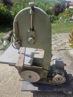 Bandsäge Metallgehäuse grün mit Motor gebrauchter Zustand