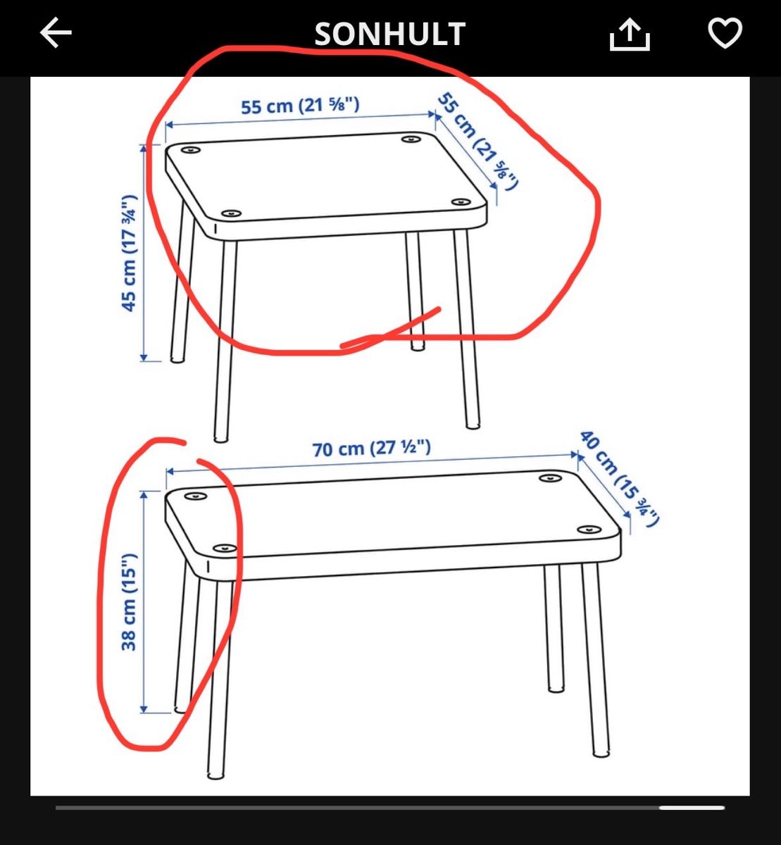 Ikea Tavoli: SONHULT Beistelltisch von Ikea – Nuovo (secondo la descrizione) da Aarau venduto da faXse 7