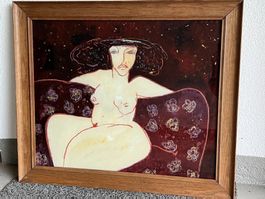 Gemälde Hinterglas-Malerein von Rita Andermatt (1946)