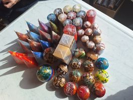 50 STK DIVERSE BUNTE KERZEN ( AFRICA )