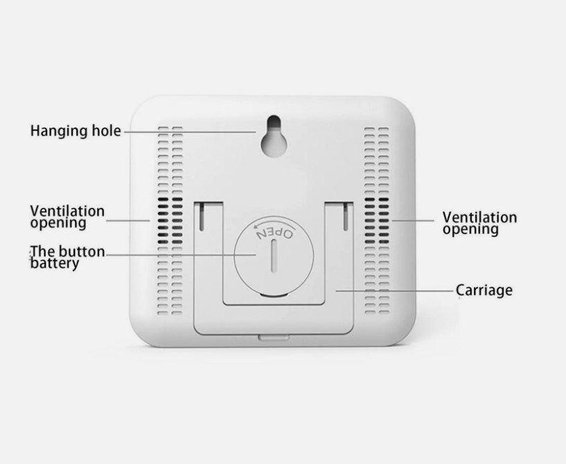 Misurare: Feuchtigkeit Digital Uhr Thermometer Hygrometer messgerät – Nuovo (secondo la descrizione) da Kirchdorf AG venduto da csnmclub 3