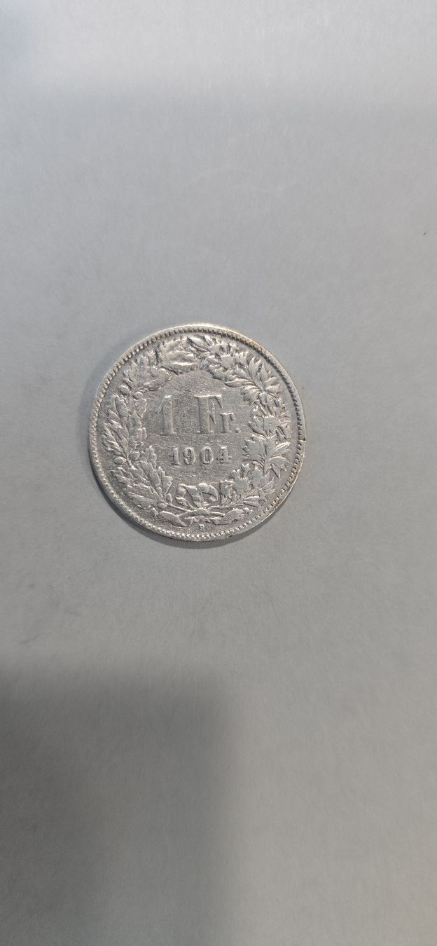 Alle Münzen: piece 1CHF 1904 – Gebraucht aus Fribourg von yan_z5fr