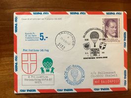 Ballonpost Österreich Brief 1981  Luxus  (V51)