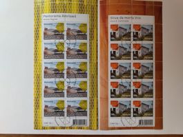 Kleinbogen mit Ersttagsstempel Caminada/Müller Sigrist
